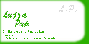 lujza pap business card